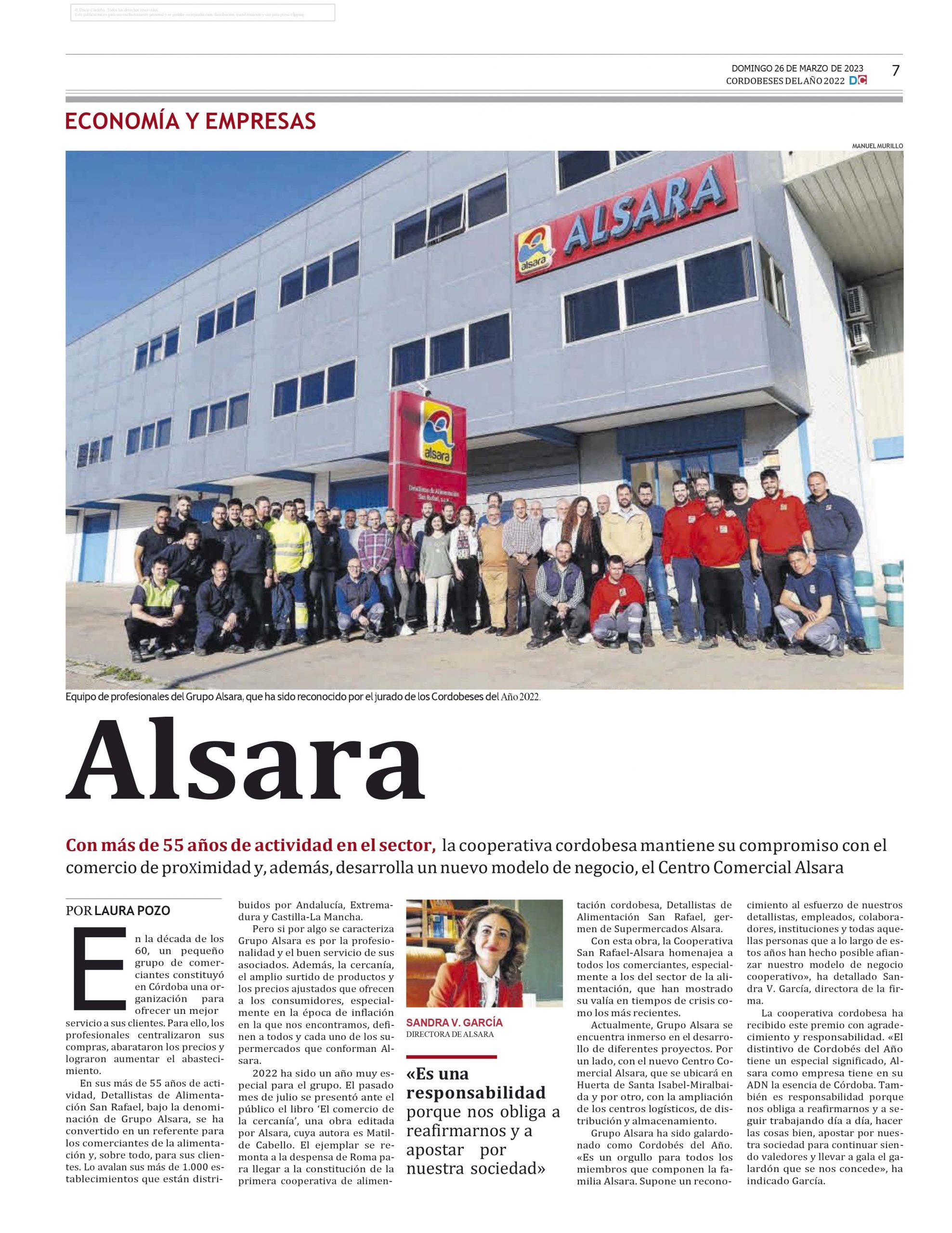 Alsara, nombrada Empresa Cordobesa del Año  3