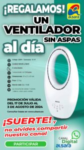 Sorteo “Un Ventilador sin aspas al día”